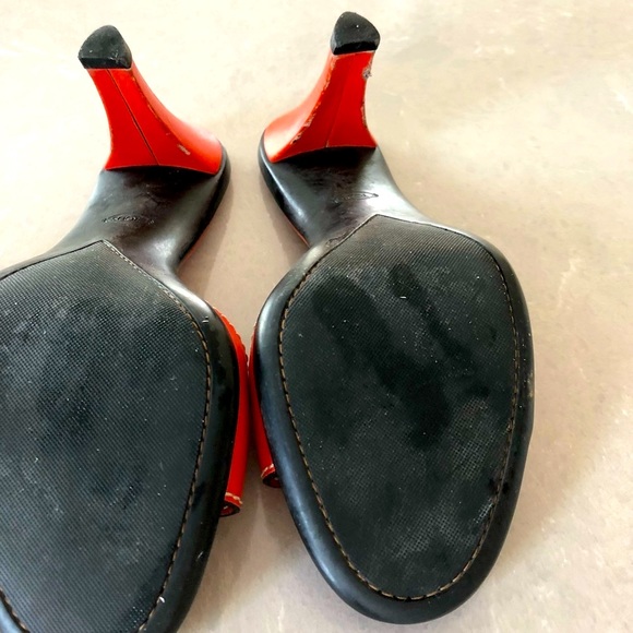 Tod’s Slides Coral Color High Hells in good condition 100% authentic - Picture 6 of 8